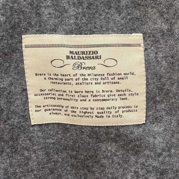 New Maurizio Baldassari Wool Bomber Sweater - Grey - Picture 5 of 8